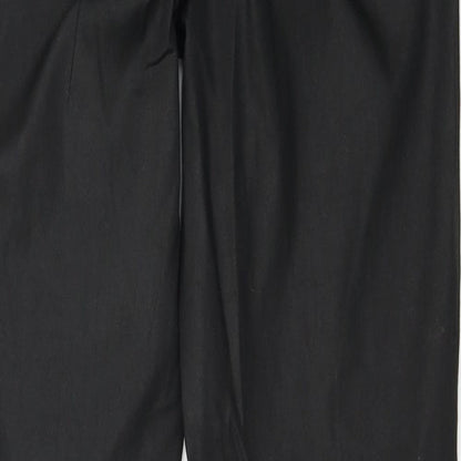 Womens UK Size 10 Topshop Regular Fit  Black Trousers