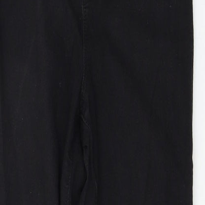 Denim & Co. Womens Black   Skinny Jeans Size 12 L29 in