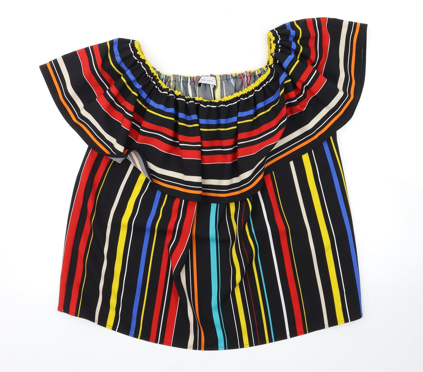 Womens UK Size 16 Marks and Spencer Multicoloured Basic Blouse