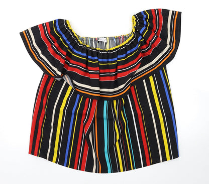 Womens UK Size 16 Marks and Spencer Multicoloured Basic Blouse