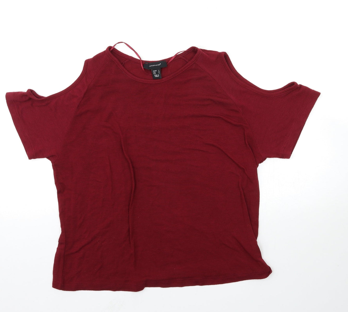 Atmosphere Womens Red   Basic T-Shirt Size 6