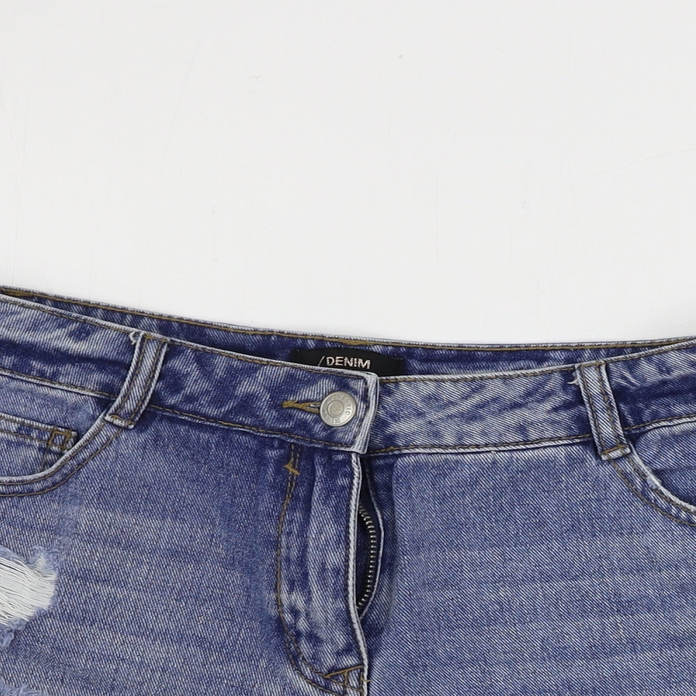Matalan  Womens Blue   Cut-Off Shorts Size 10