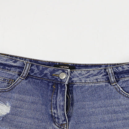 Matalan  Womens Blue   Cut-Off Shorts Size 10