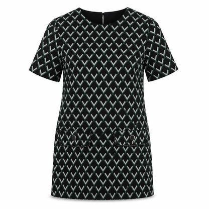 Dorothy Perkins  Womens Black Geometric  Bodycon  Size 8