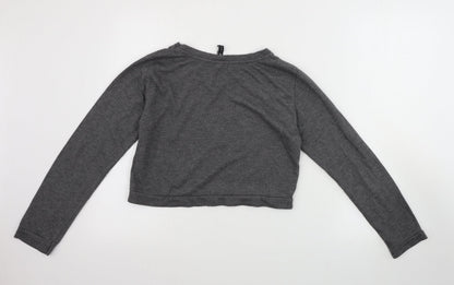 Womens UK Size M Stradivarius Grey Pullover Jumper