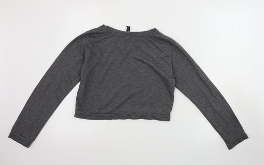 Womens UK Size M Stradivarius Grey Pullover Jumper
