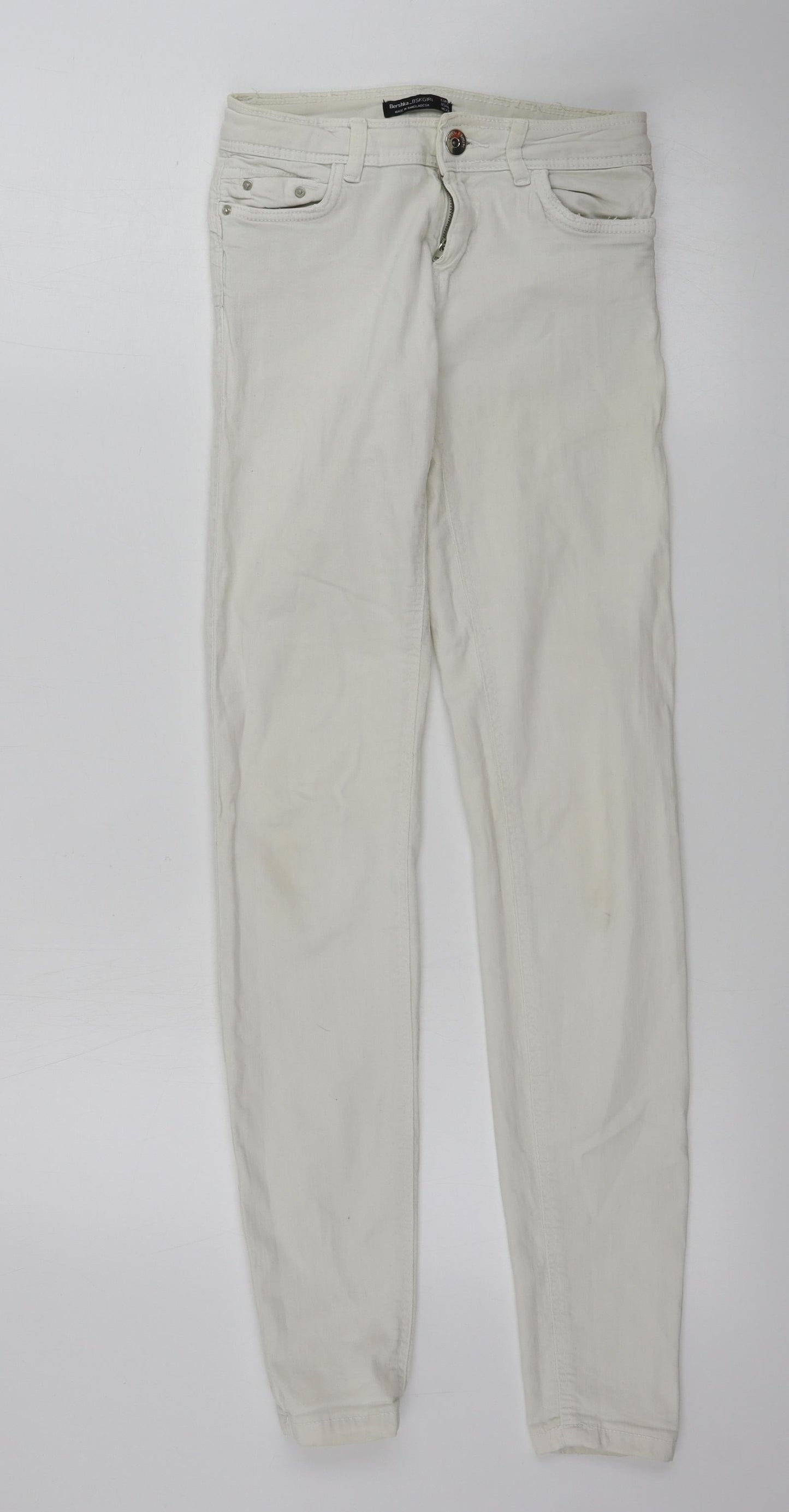 Bershka  Womens White   Skinny Jeans Size 26 in L26 in