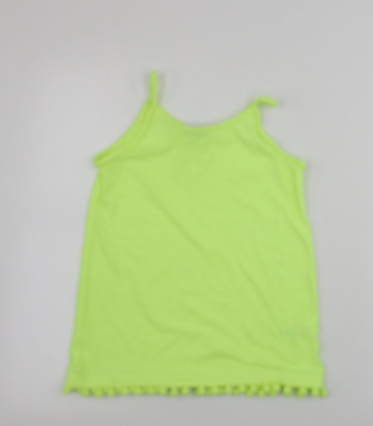 Additional front view of Matalan girls’ yellow basic tank, size 10, years