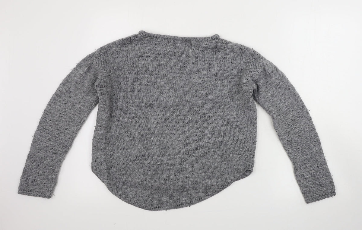 Back view of BSK women’s grey jumper, size S