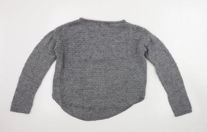 Back view of BSK women’s grey jumper, size S