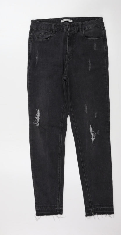 Pull&Bear Womens Grey   Skinny Jeans Size 28 in L24 in