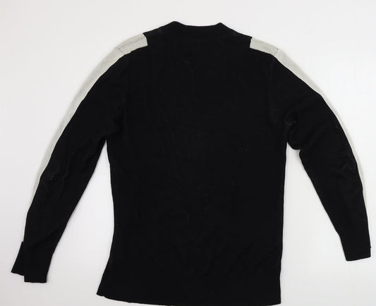 Womens UK Size M H&M Black Pullover Jumper