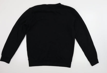 H&M  Mens Black   Pullover Jumper Size M