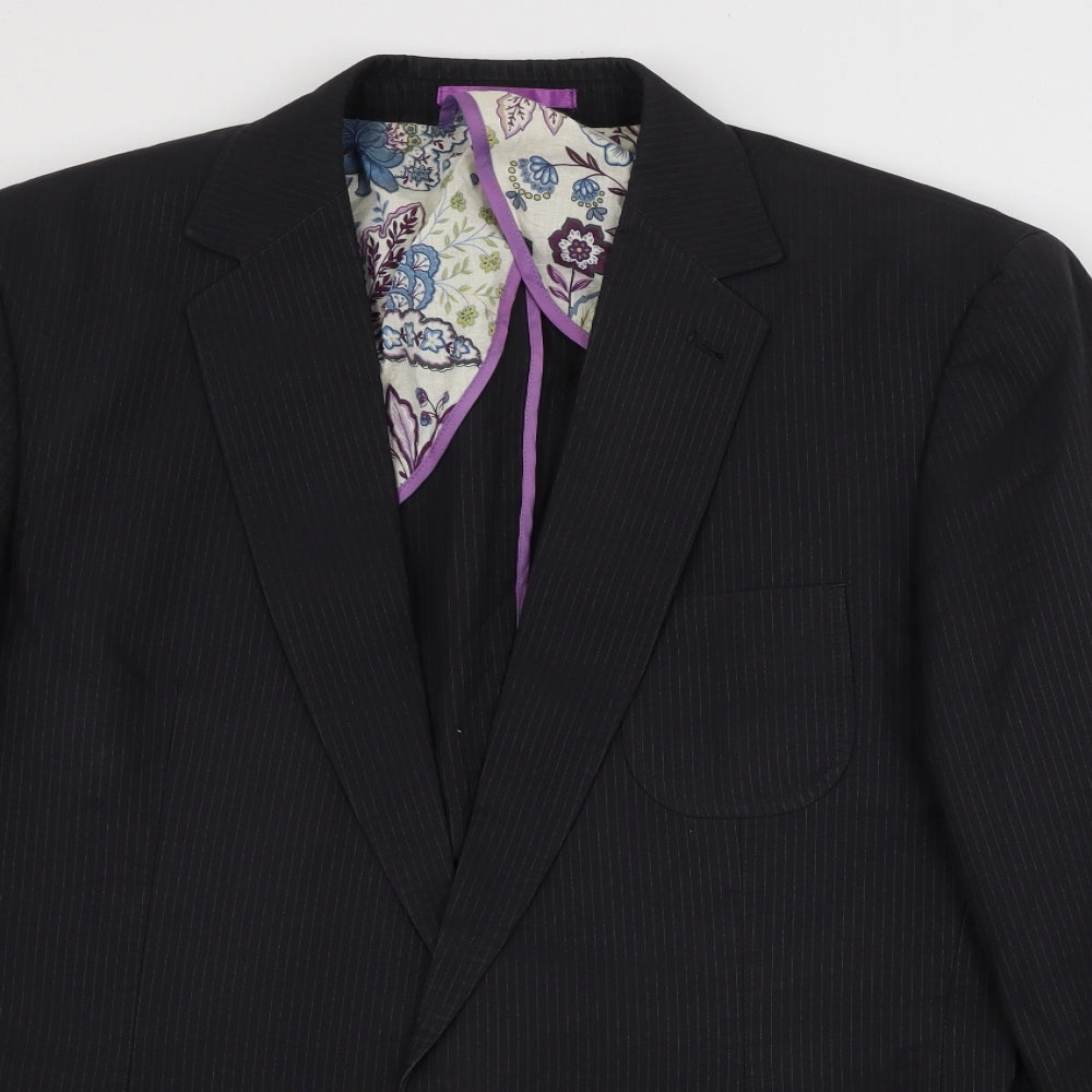NEXT  Mens Grey Striped  Jacket Blazer Size 42