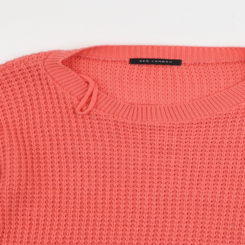 Womens UK Size M QED London Pink Pullover Jumper