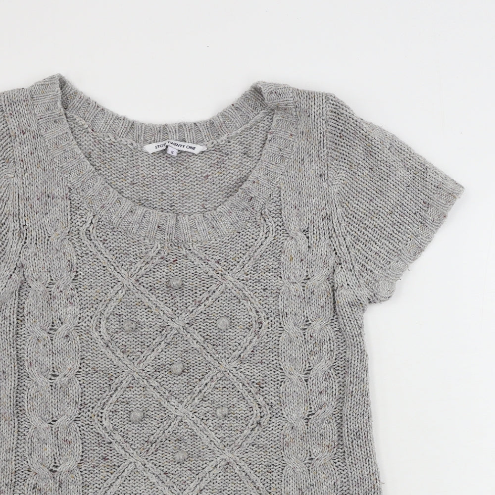 Womens UK Size S store twenty one Grey Pullover Jumper