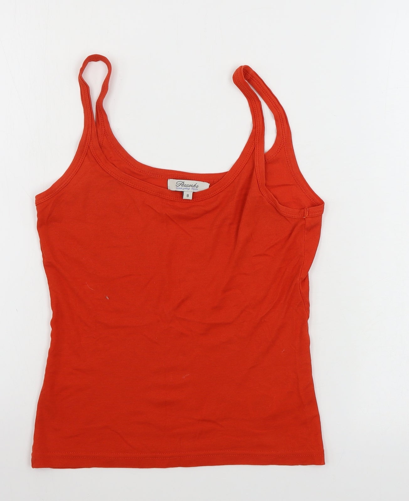 Womens UK Size 8 Peacocks Purple Basic Tank