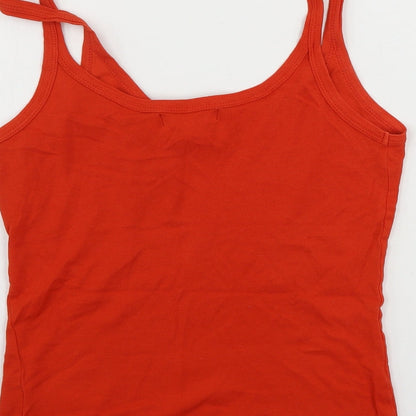 Womens UK Size 8 Peacocks Purple Basic Tank