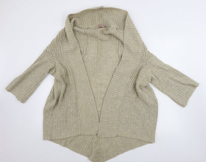 Womens UK Size L Saint Tropez Beige Cardigan Jumper