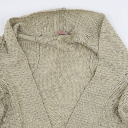 Womens UK Size L Saint Tropez Beige Cardigan Jumper