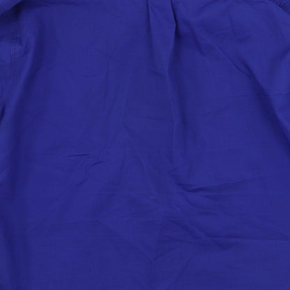 Ted Taylor Mens Blue Houndstooth   Button-Up Size 15