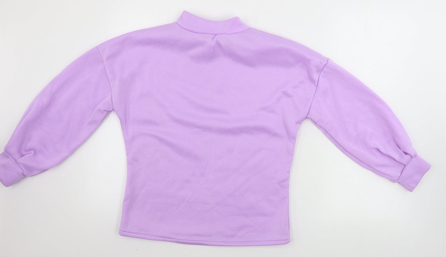 Womens UK Size M Preworn Purple Pullover Jumper