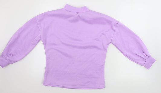 Womens UK Size M Preworn Purple Pullover Jumper