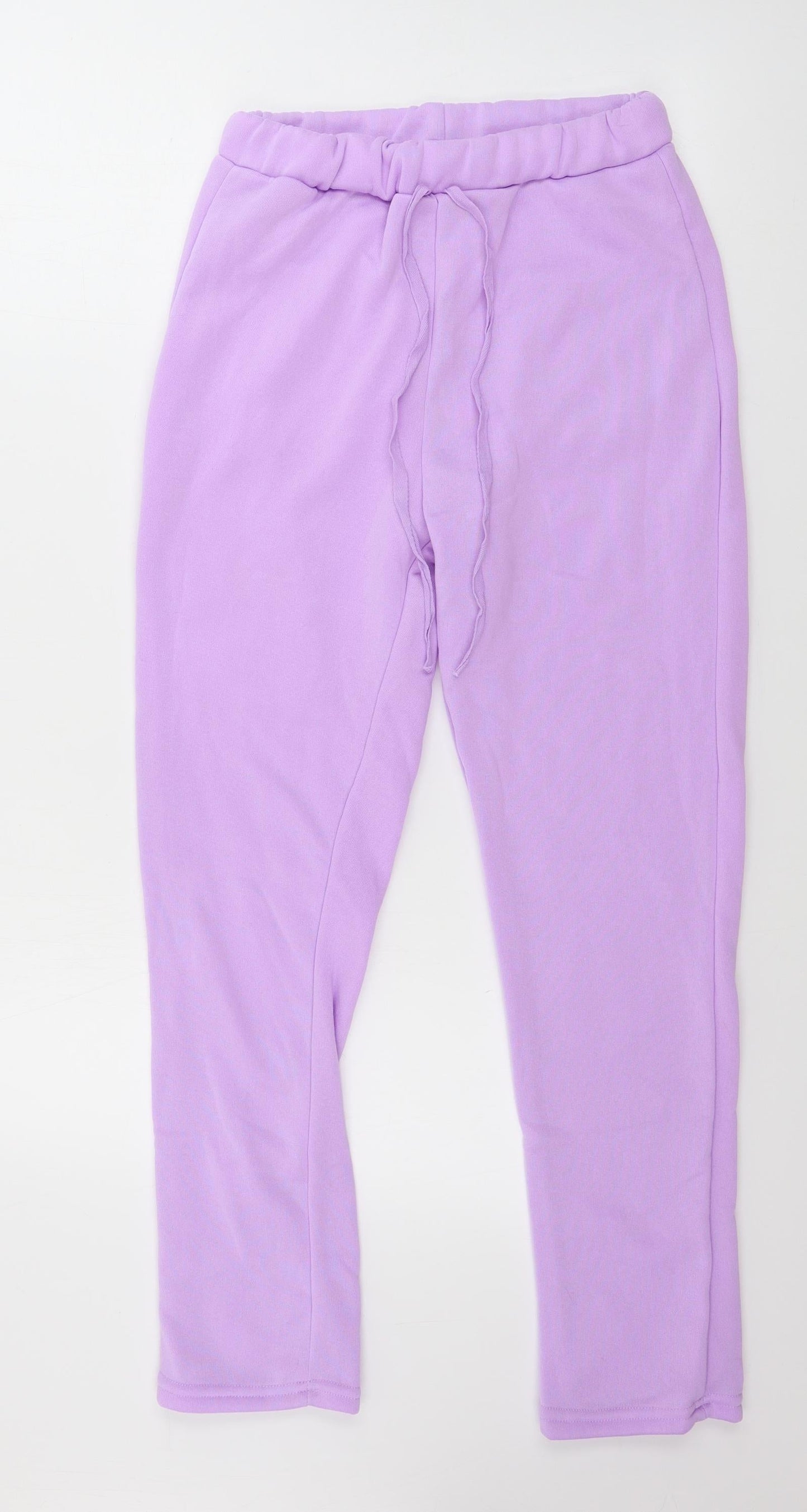 Womens UK Size M Preworn Regular Fit Sweatpants Purple Trousers