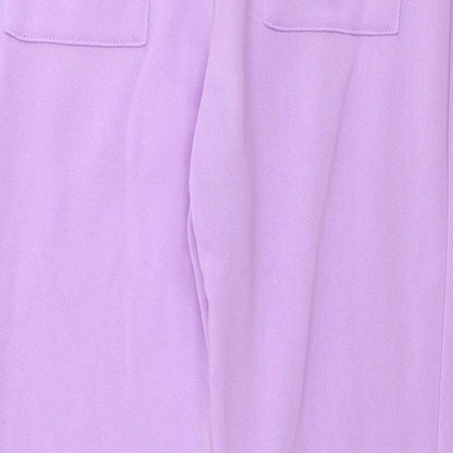 Womens UK Size M Preworn Regular Fit Sweatpants Purple Trousers