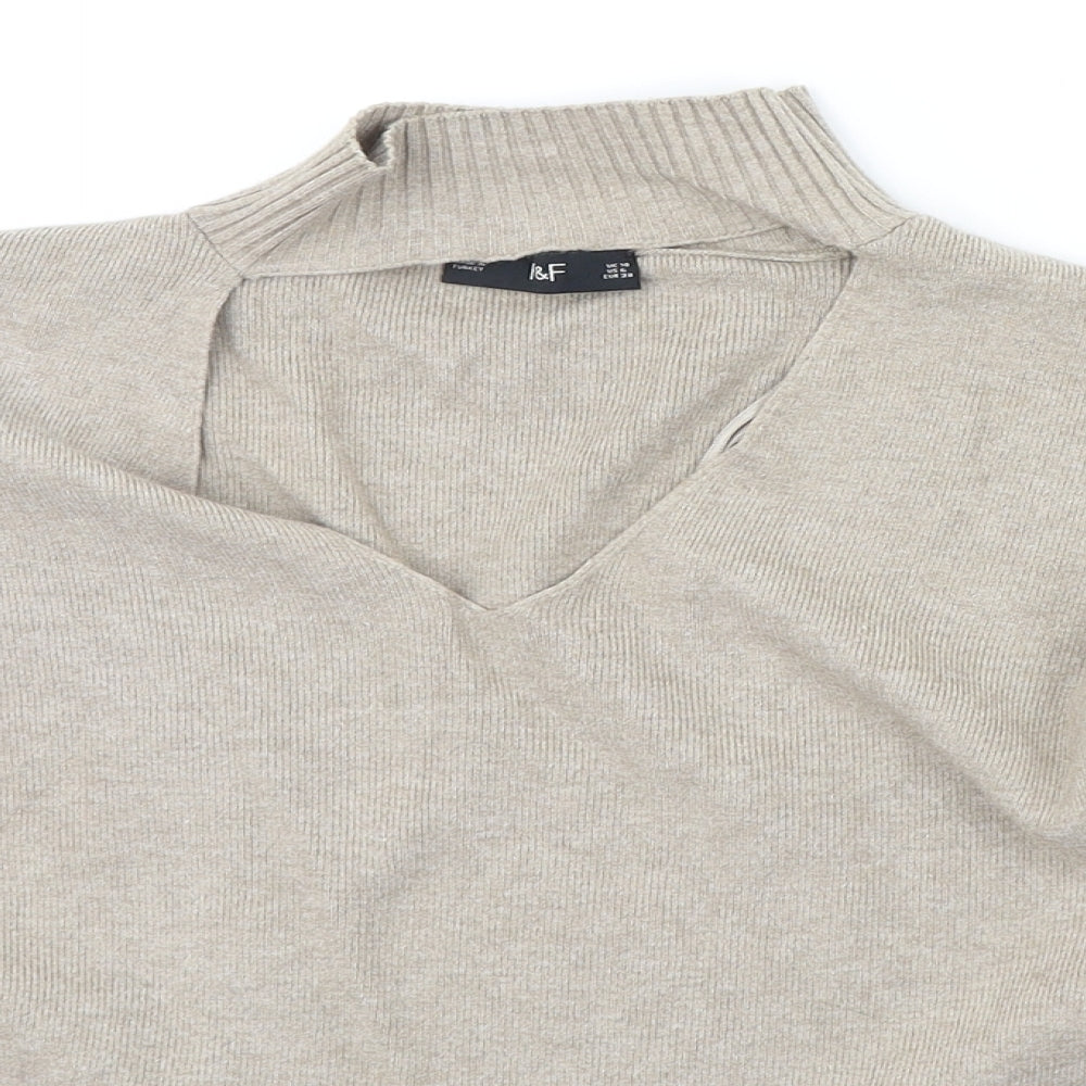 F&F Womens Beige   Pullover Jumper Size 10