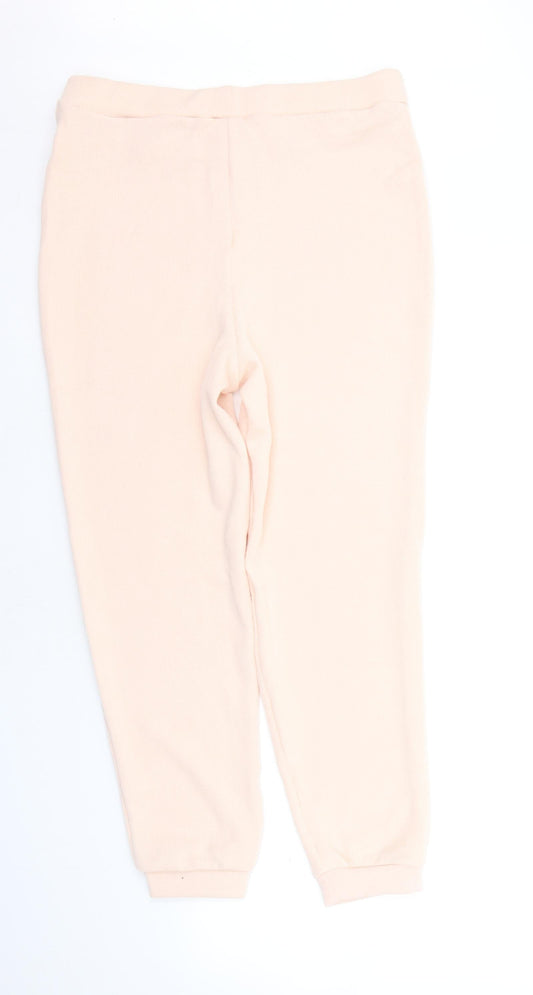 Womens UK Size 32 in Missguided Regular Fit Jogger Beige Trousers
