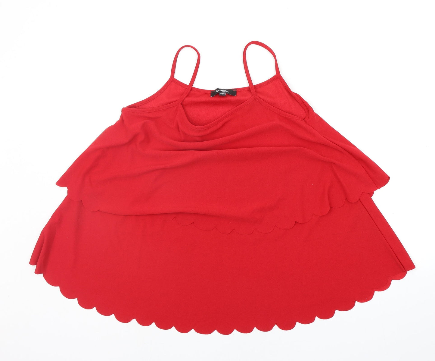 Womens UK Size 12 Simply Be Red Basic Tank
