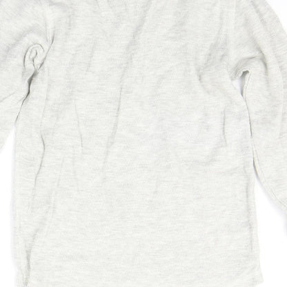 Brand and care label for Next boys’ grey jumper, size 6, years