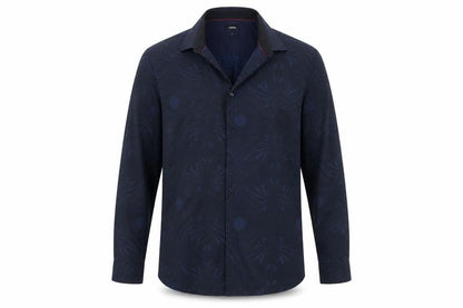 Mens UK Size L Burton Blue  Button-Up Long Sleeve Casual Shirt