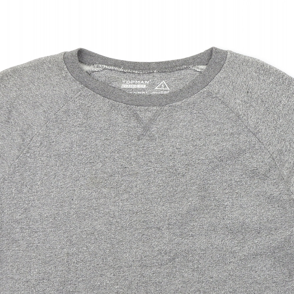 Topman Mens Grey   Pullover Jumper Size S