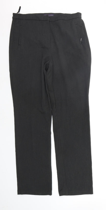 Womens UK Size 12 Marks and Spencer Regular Fit  Grey Trousers