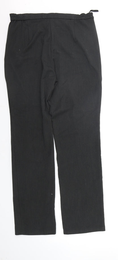 Womens UK Size 12 Marks and Spencer Regular Fit  Grey Trousers