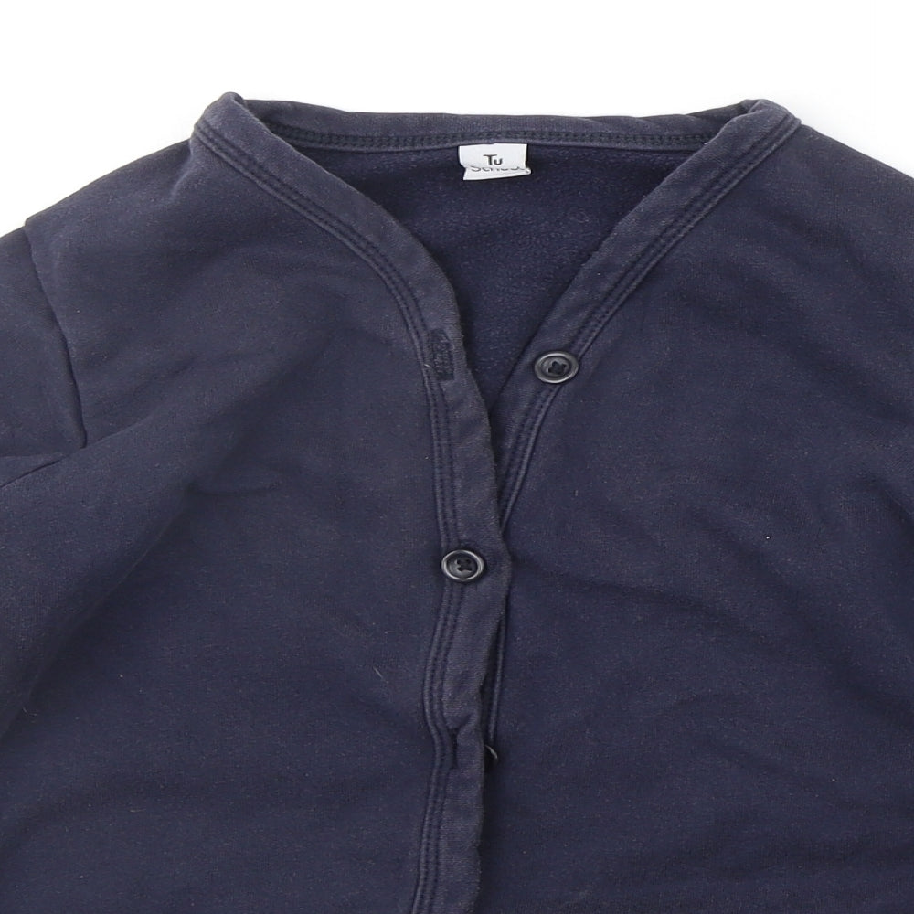 TU Girls Blue   Cardigan Jumper Size 11 Years