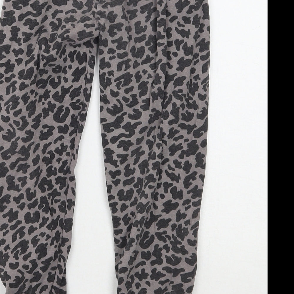 Lily & dan Girls Grey Animal Print   Pyjama Pants Size 5-6 Years