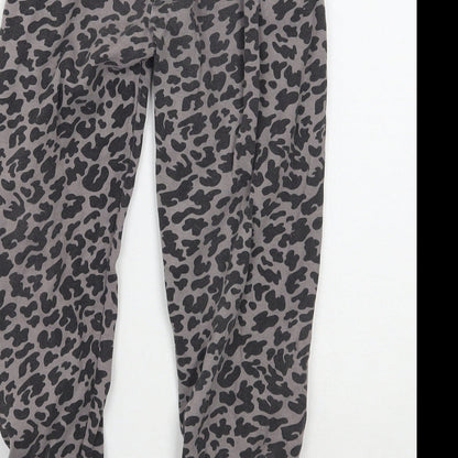 Lily & dan Girls Grey Animal Print   Pyjama Pants Size 5-6 Years
