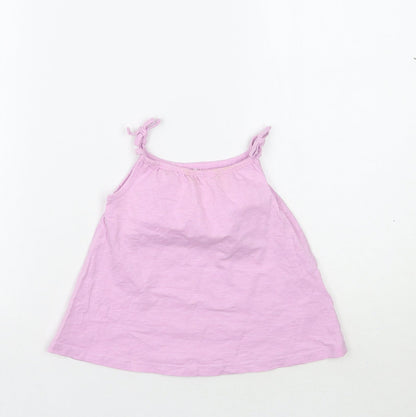 Additional front view of George girls’ purple basic tank, size 2-3, years