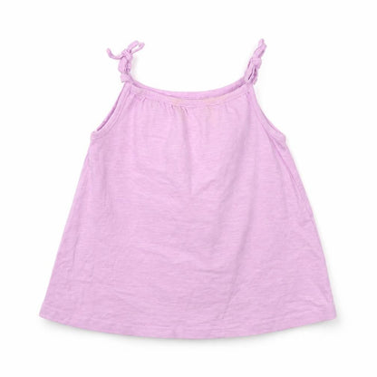 Front view of George girls’ purple basic tank, size 2-3, years
