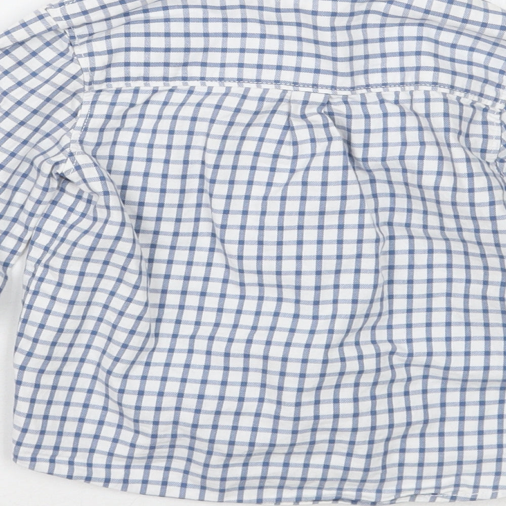 TEX Boys White Check  Basic Button-Up Size 2 Years