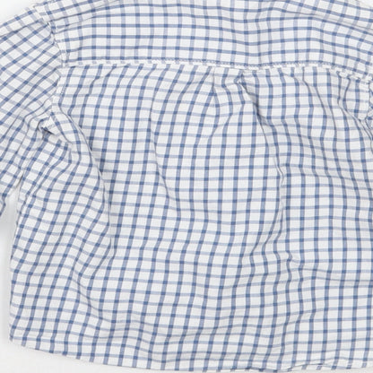 TEX Boys White Check  Basic Button-Up Size 2 Years