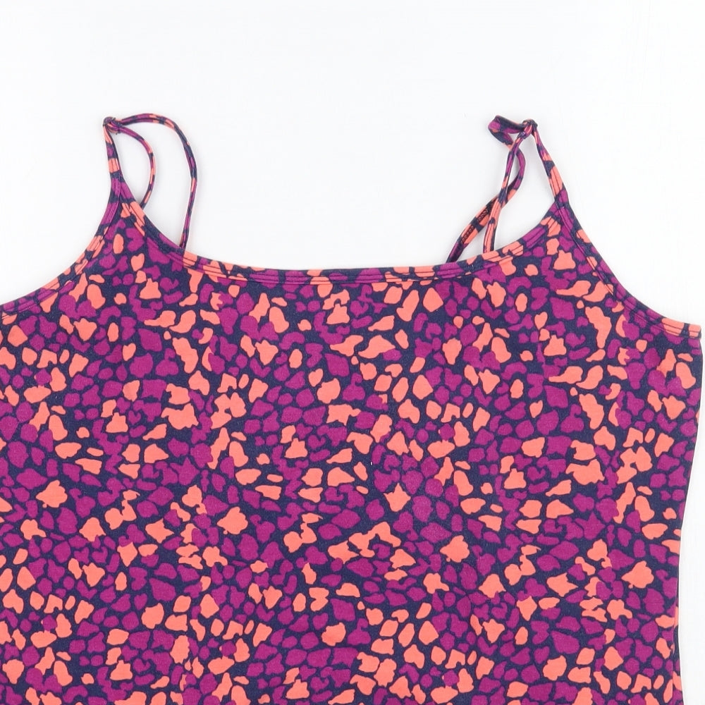 Papaya Mens Pink Animal Print   T-Shirt Size 18