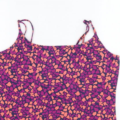 Papaya Mens Pink Animal Print   T-Shirt Size 18