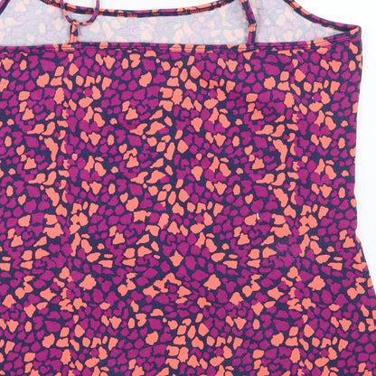 Papaya Mens Pink Animal Print   T-Shirt Size 18