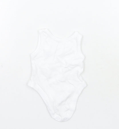 Nutmeg Girls White   Babygrow One-Piece Size Newborn  - Tiny baby