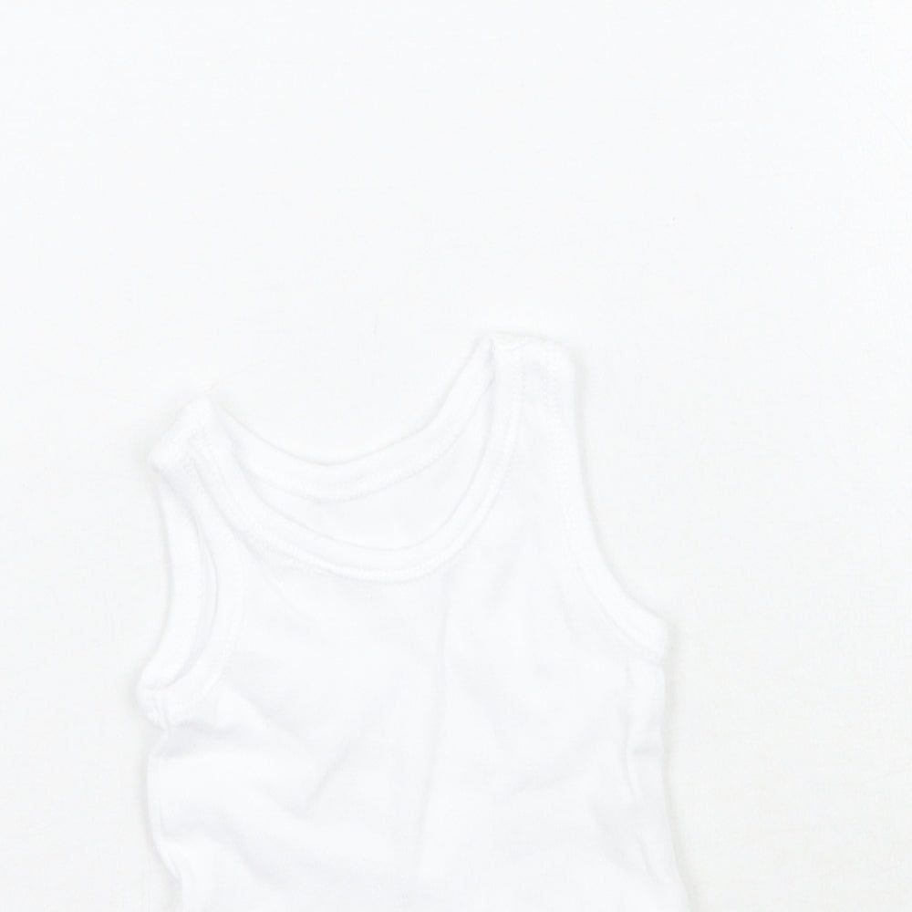 Nutmeg Girls White   Babygrow One-Piece Size Newborn  - Tiny baby