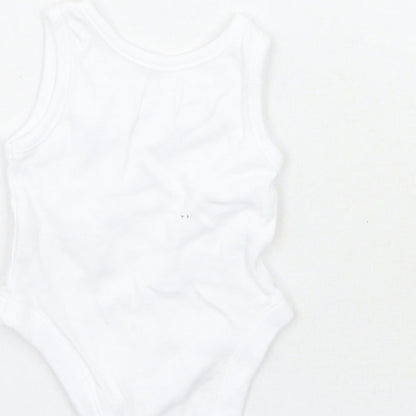 Nutmeg Girls White   Babygrow One-Piece Size Newborn  - Tiny baby